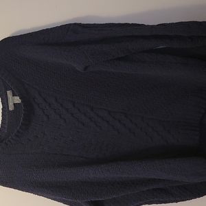 Primark Large Navy Blue Sweater with center cable knit design